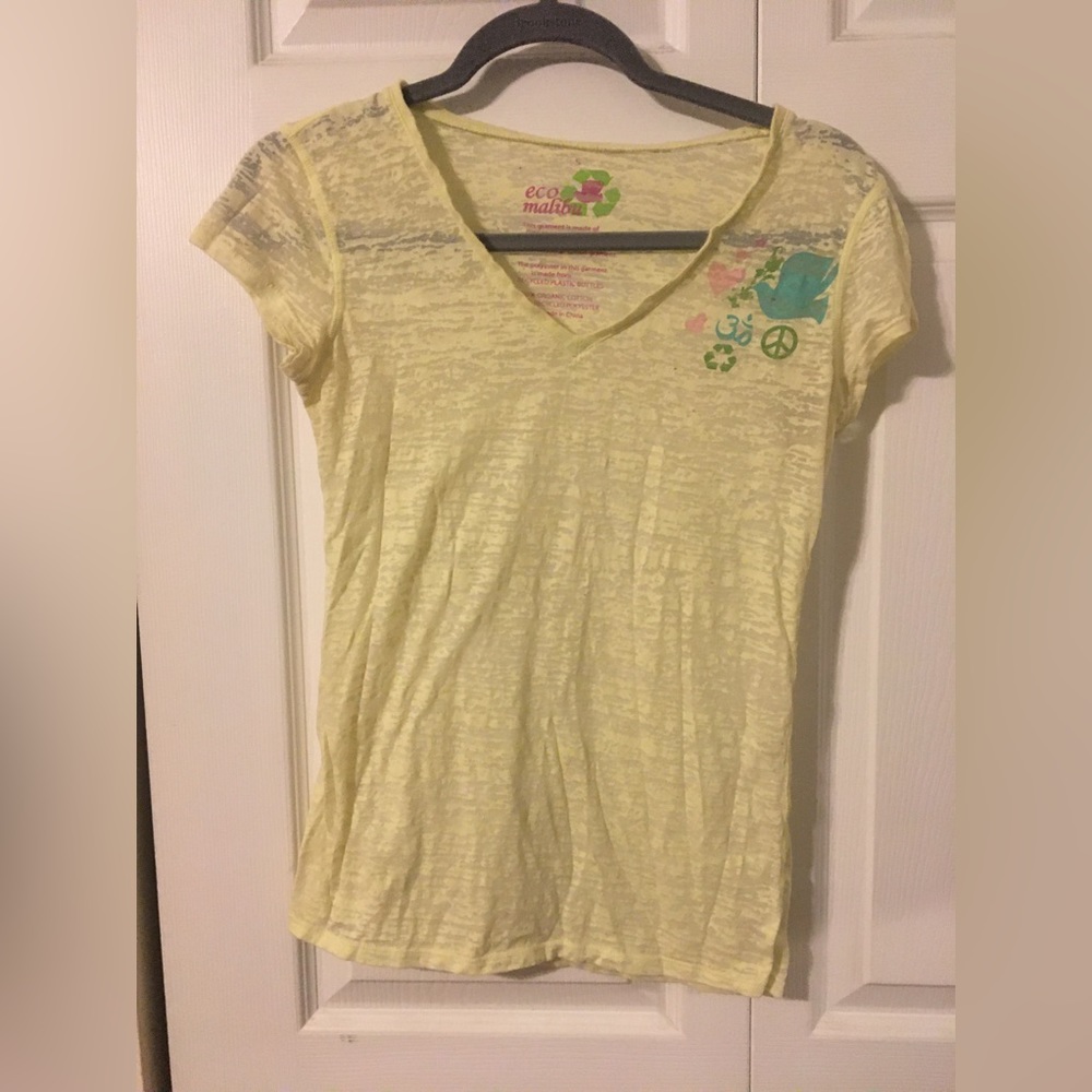 Sheer yoga top